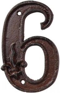 House Number 6 Iron